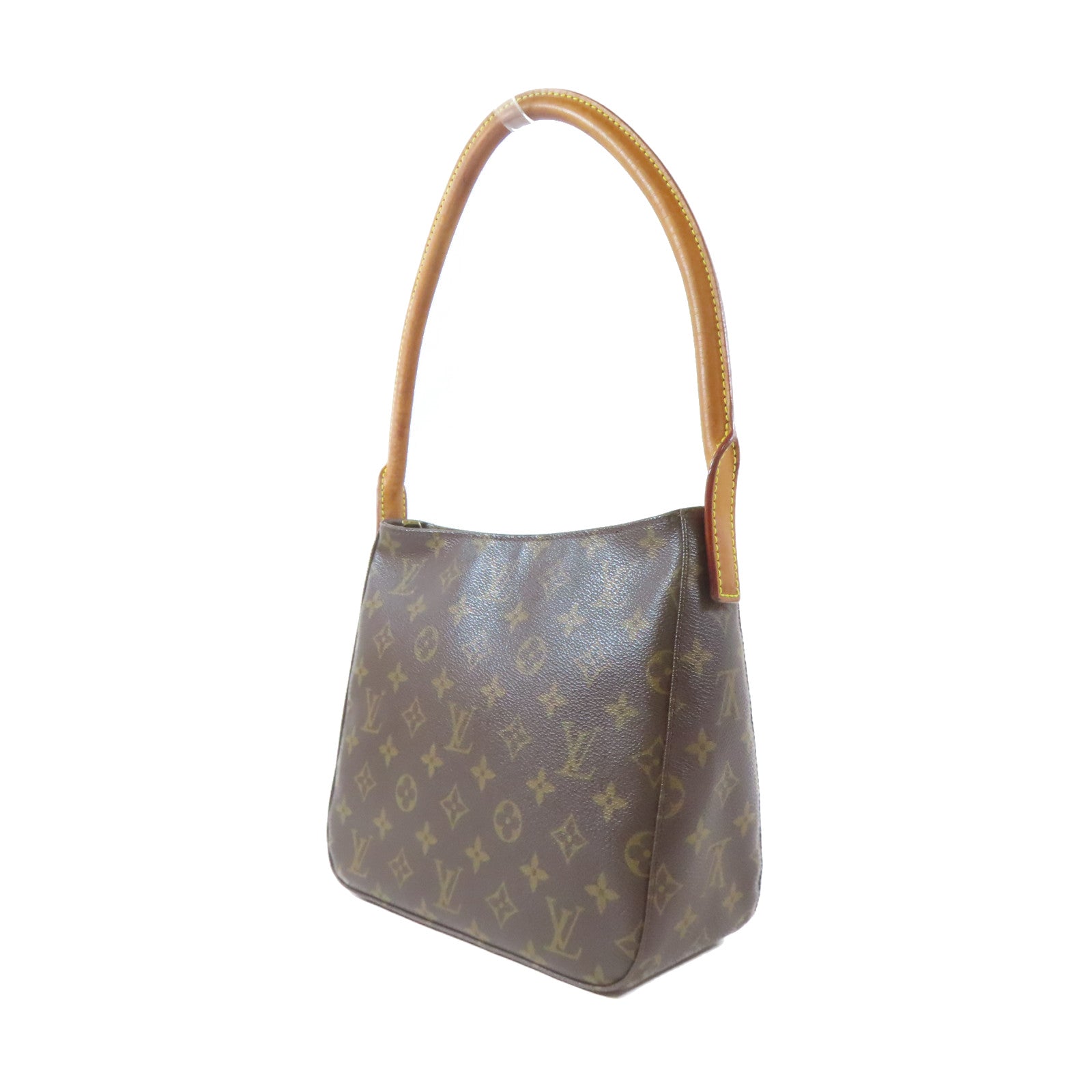 LOUIS VUITTON Monogram Looping MM金扣肩背袋啡色