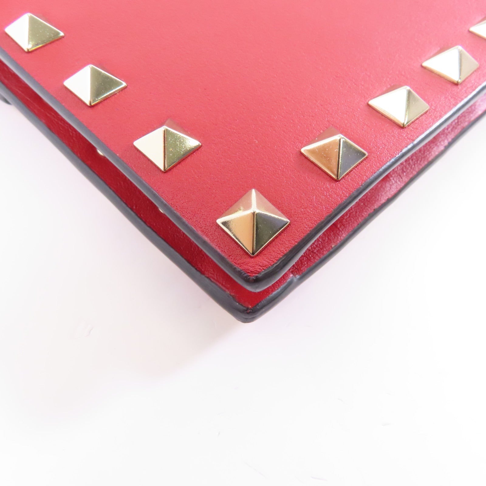 Valentino 牛皮皮革Chain Shoulder Bag金扣鏈帶肩背袋紅色