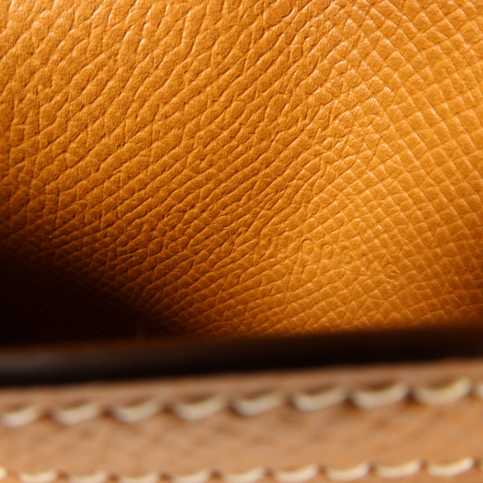 HERMES Epsom皮革Bearn Compact Wallet錢包Gold