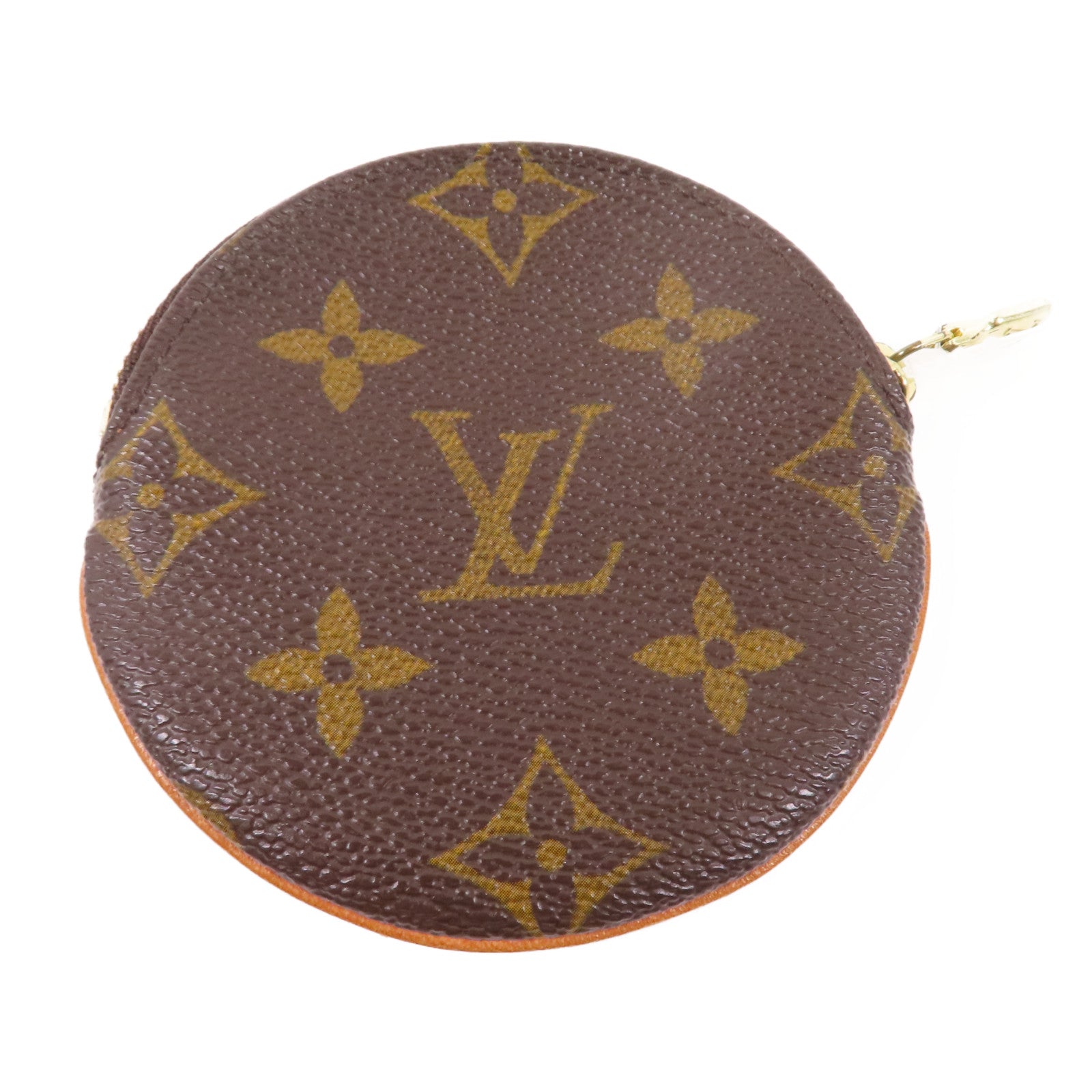 LOUIS VUITTON Monogram Porte Monnaie Long Coin Case金扣零錢包