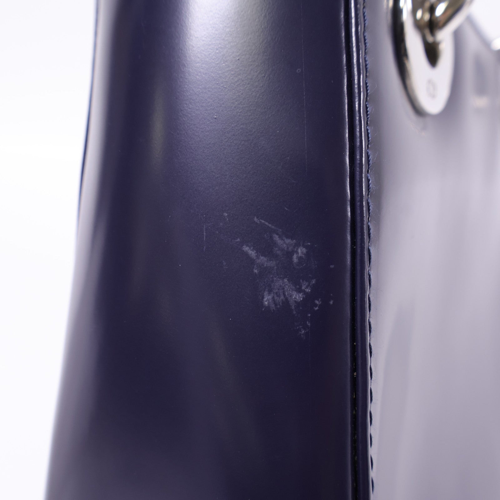 Dior 牛皮皮革Mini Lady Dior銀扣手挽肩背兩用袋