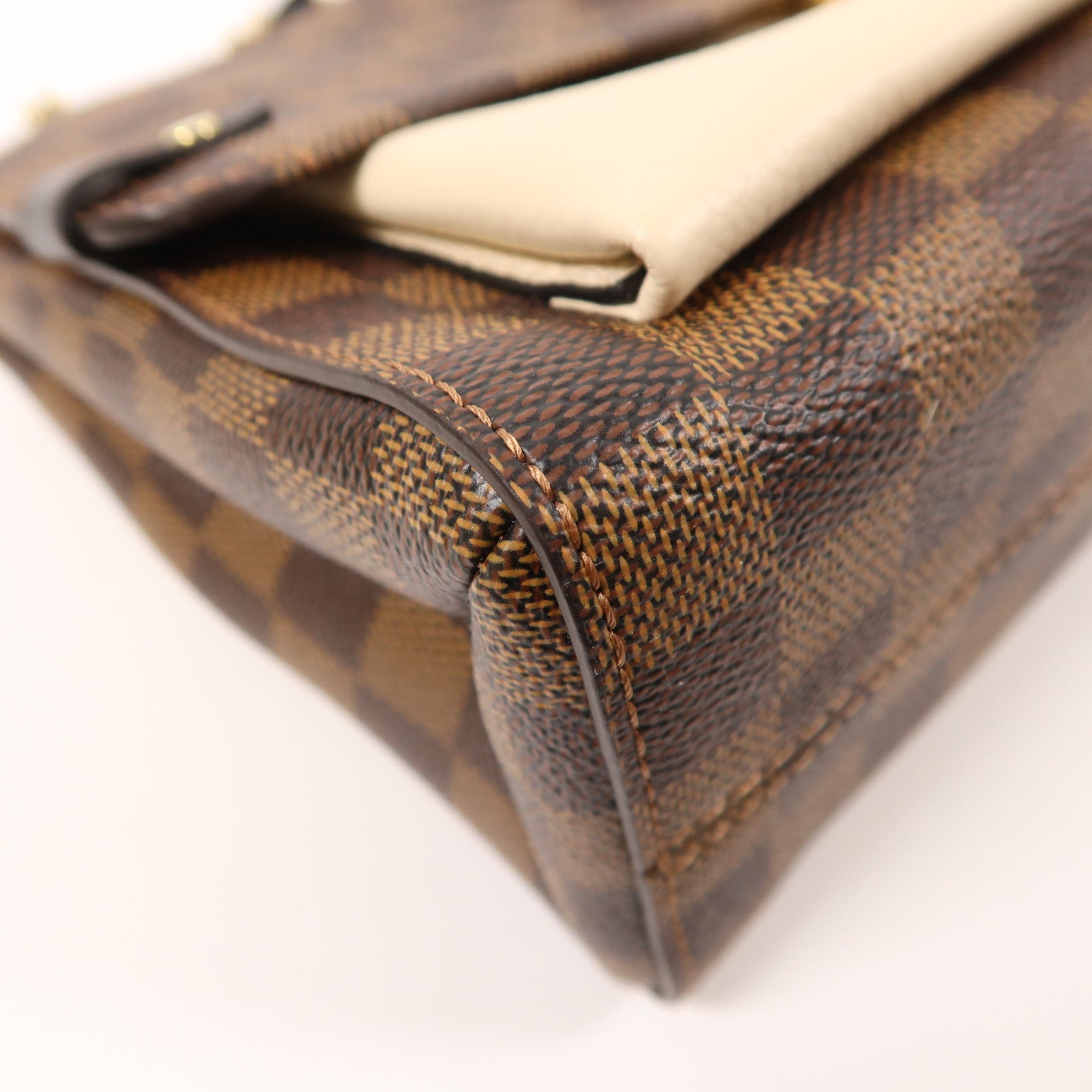 LOUIS VUITTON Damier Vavin PM金扣鏈帶肩背袋