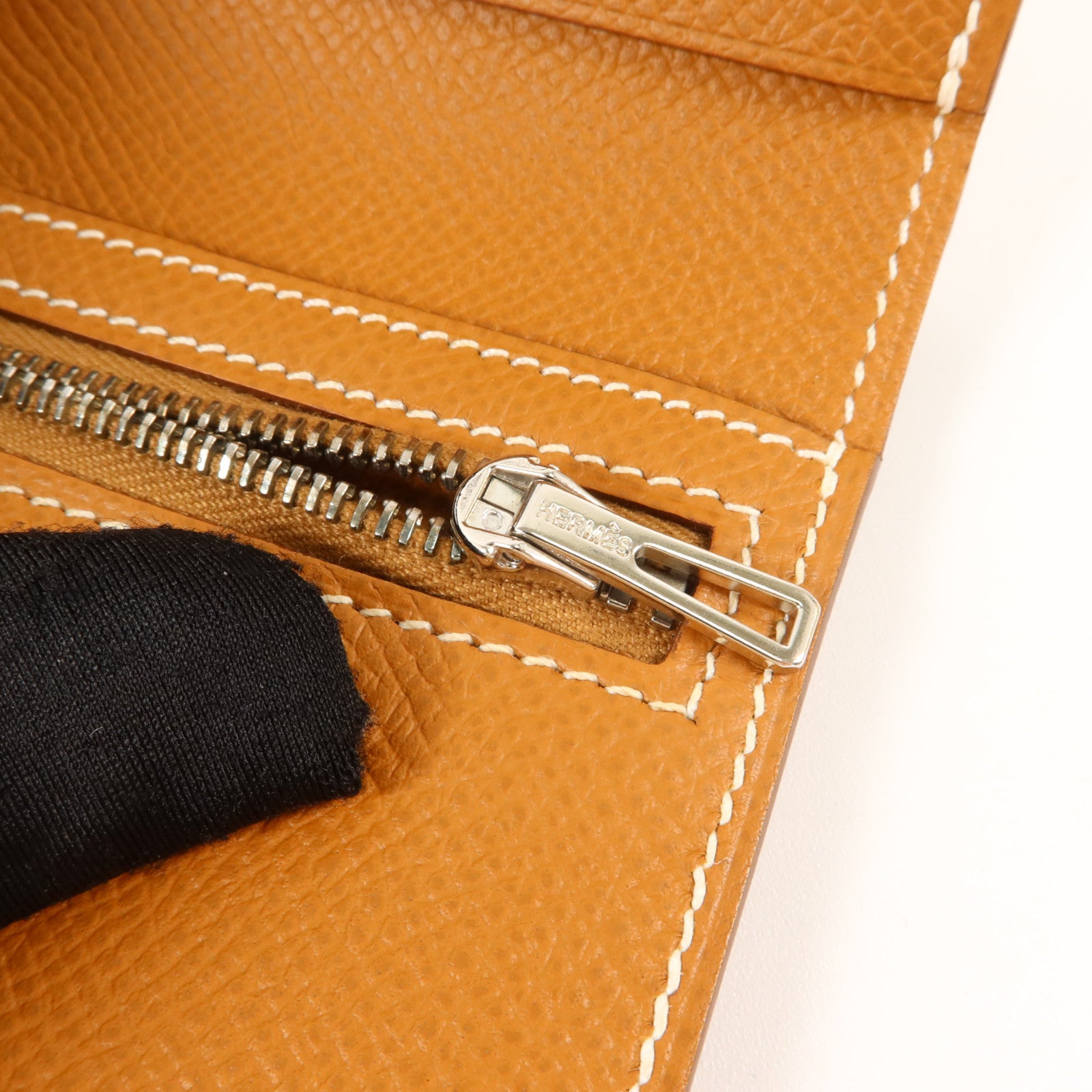 HERMES Epsom皮革Bearn Compact Wallet錢包Gold