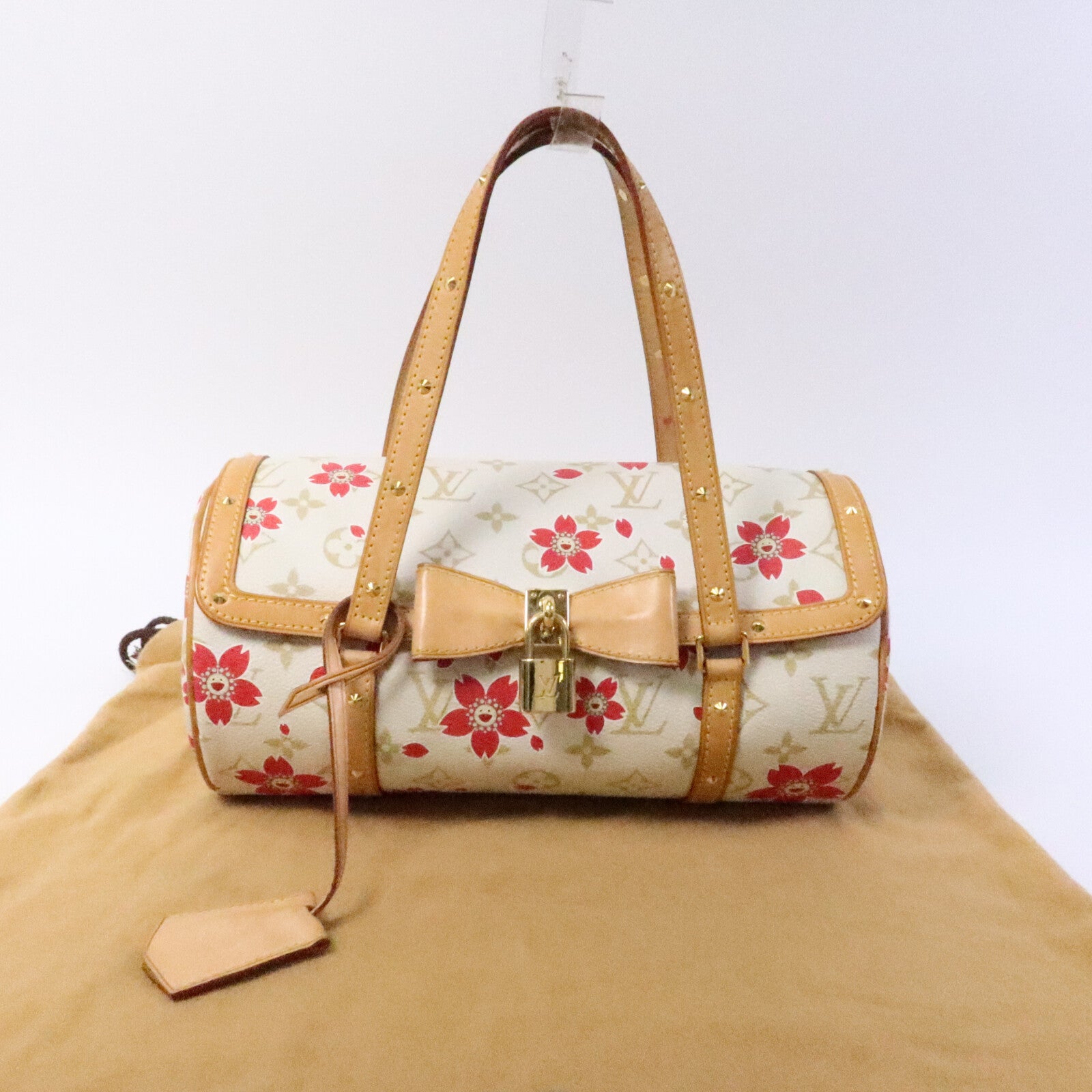 LOUIS VUITTON Monogram LVxMurakami Cherry Blossom Papillon手挽袋
