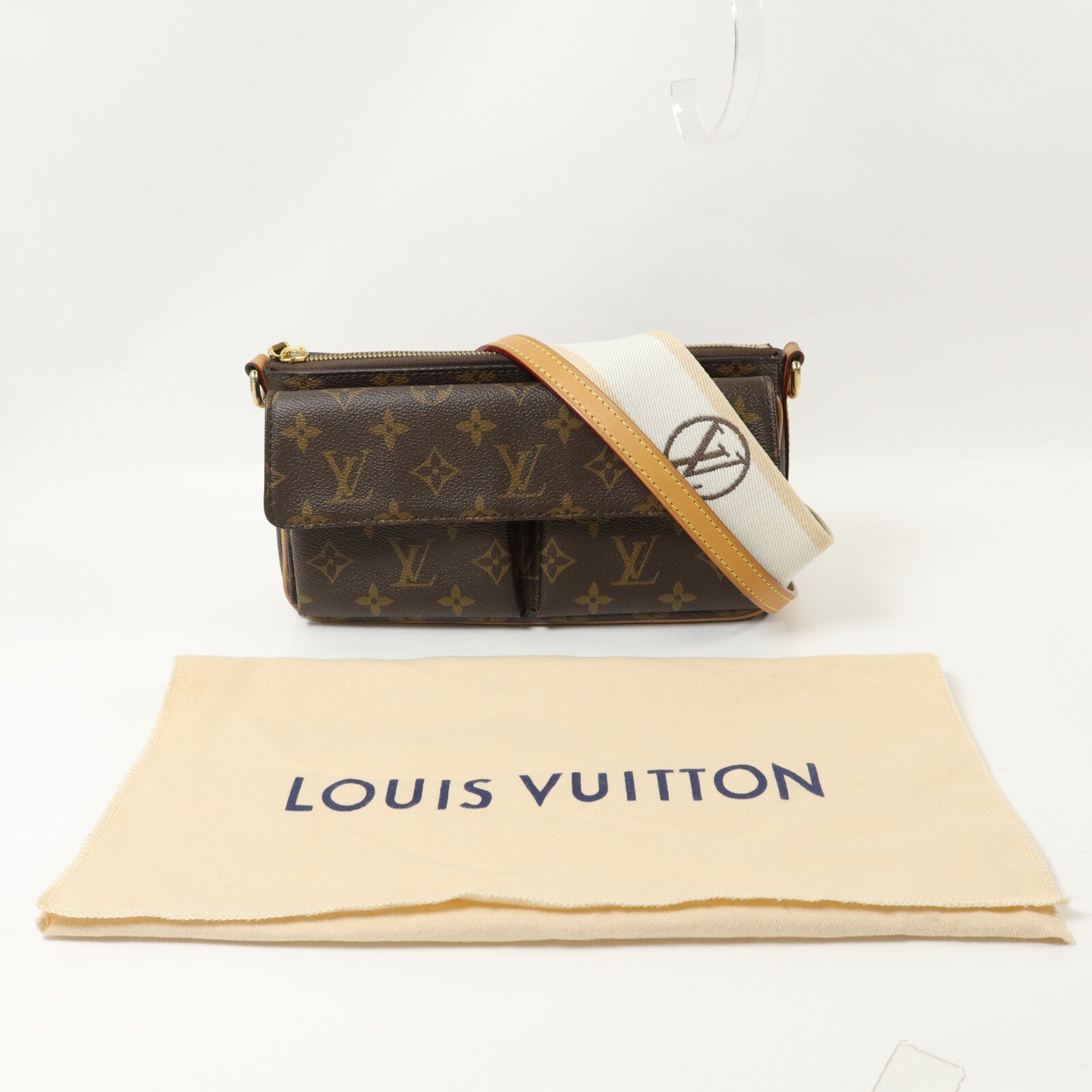 LOUIS VUITTON Monogram Vivacite手挽肩背兩用袋