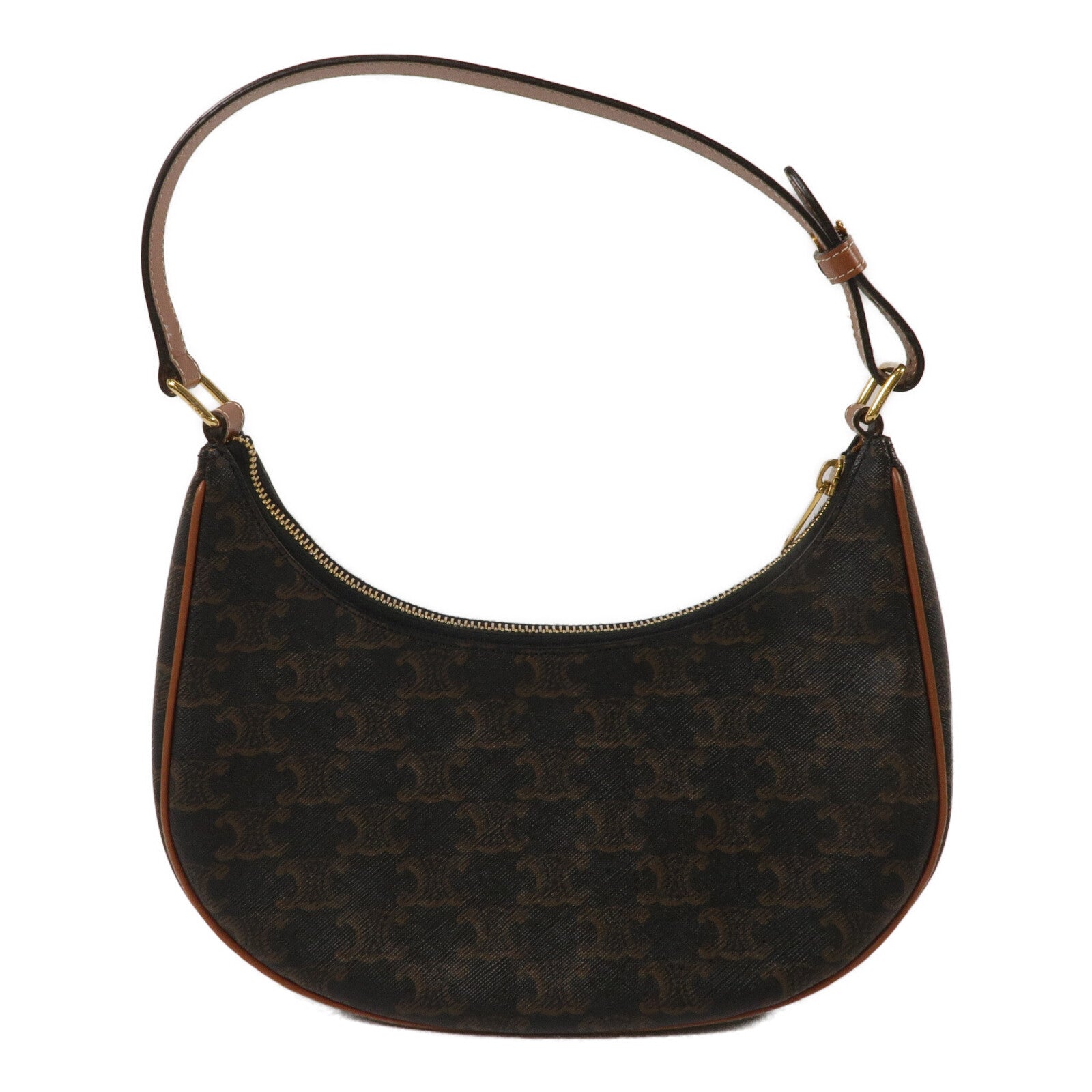 CELINE 塗層帆布Ava Medium Triomphe肩背袋