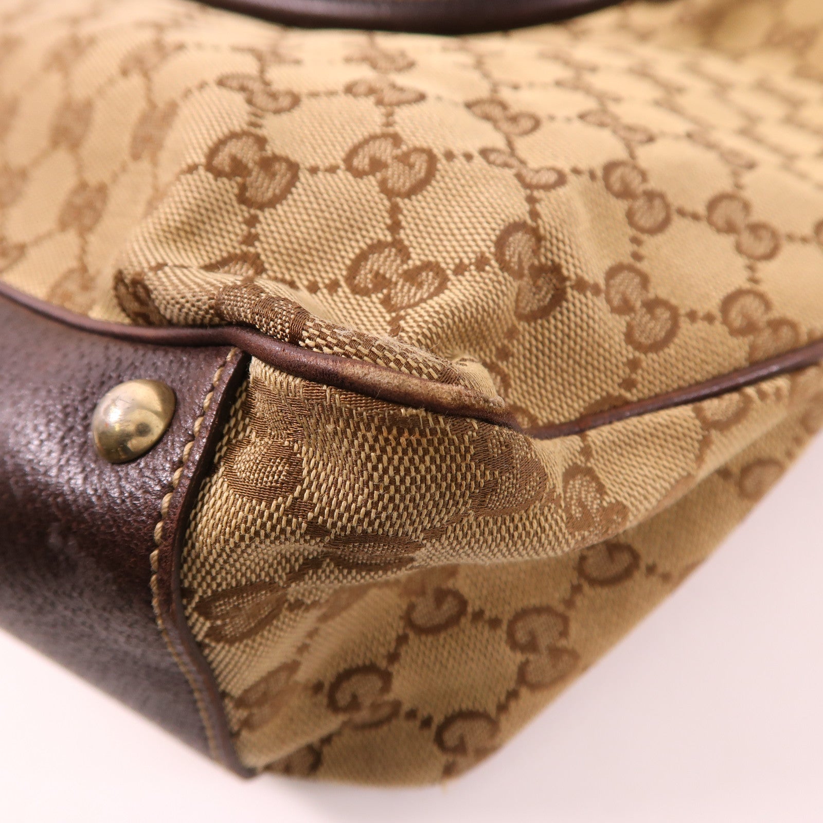 GUCCI 【激減優惠】帆布Tote Bag金扣手挽袋