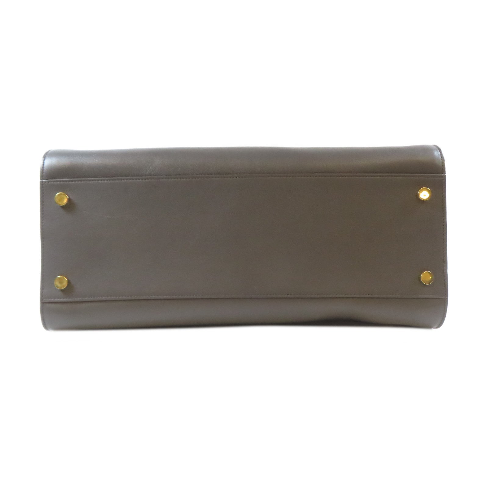 SAINT LAURENT 牛皮皮革2 Way Shoulder Bag金扣手挽肩背兩用袋灰色