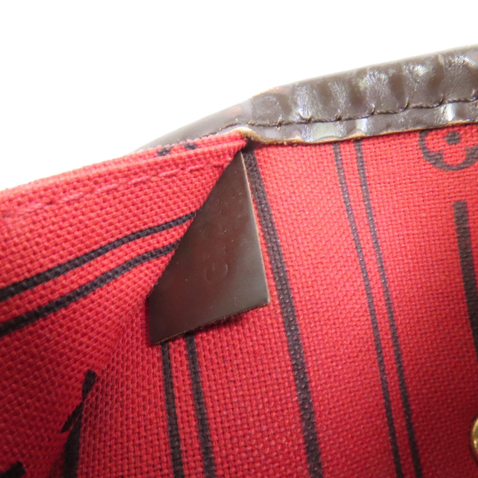 LOUIS VUITTON Damier Neverfull MM金扣肩背袋/手挽袋