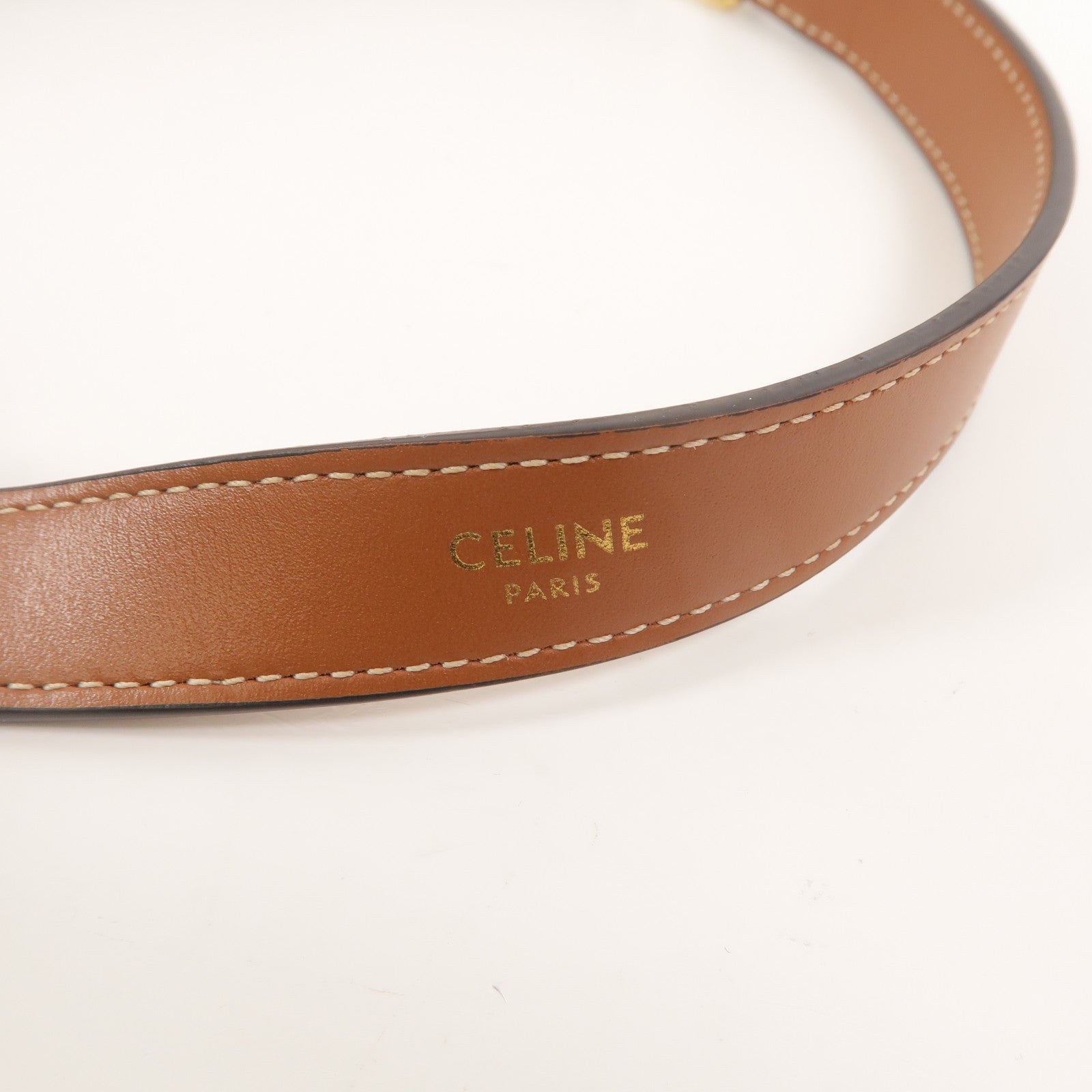 CELINE 塗層帆布Triomphe Ava Medium肩背袋