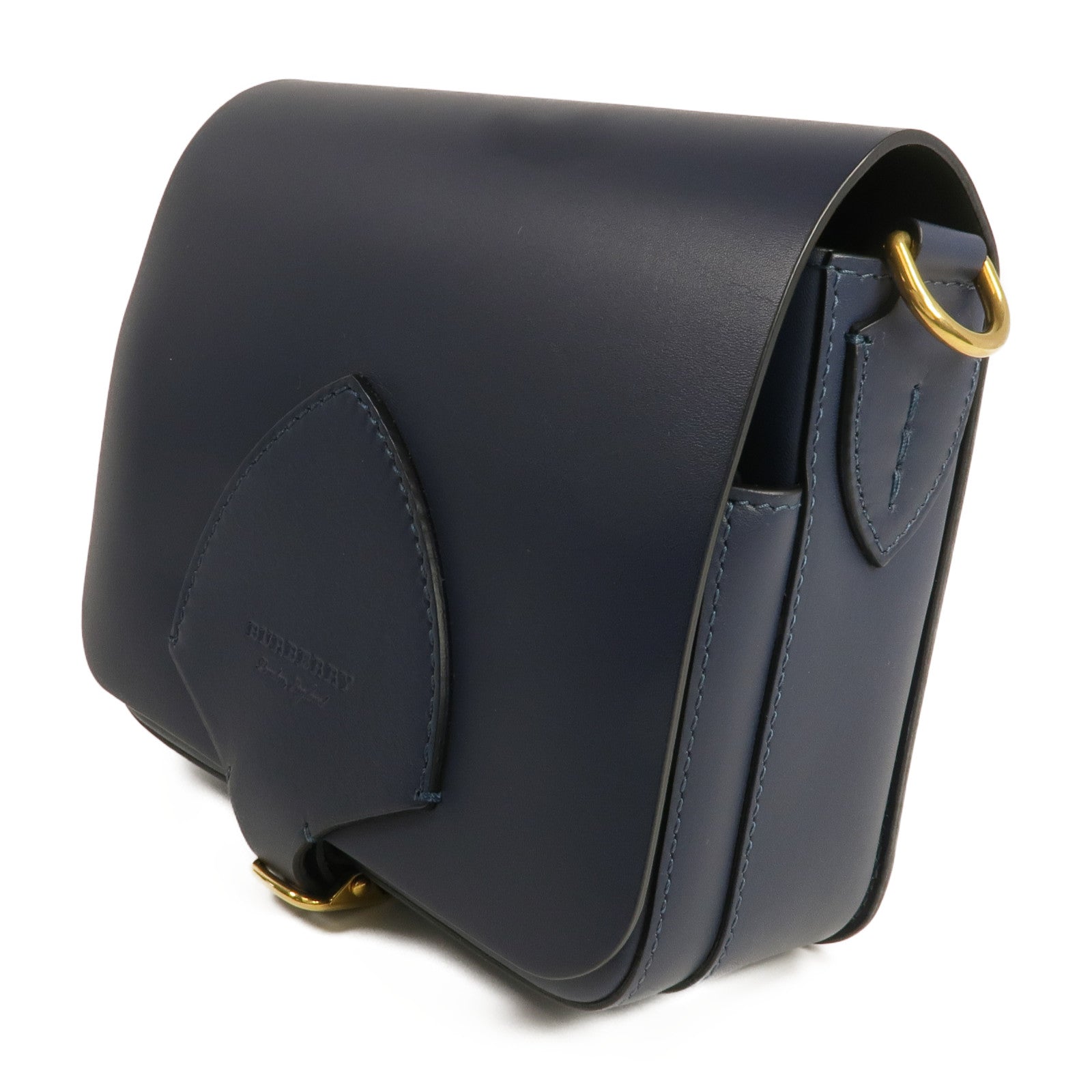 BURBERRY 牛皮皮革Square Satchel金扣肩背袋