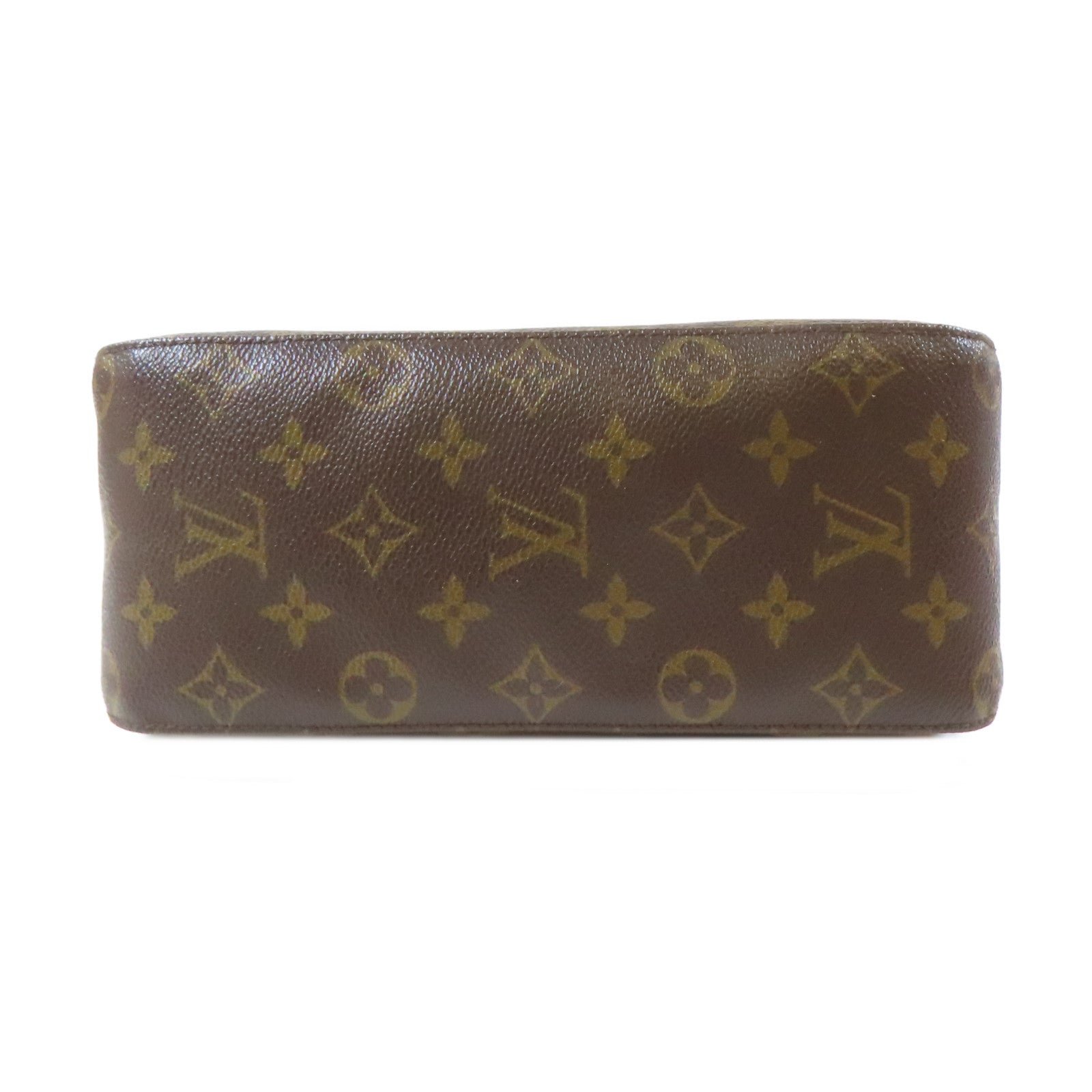 LOUIS VUITTON Monogram Looping MM金扣肩背袋啡色