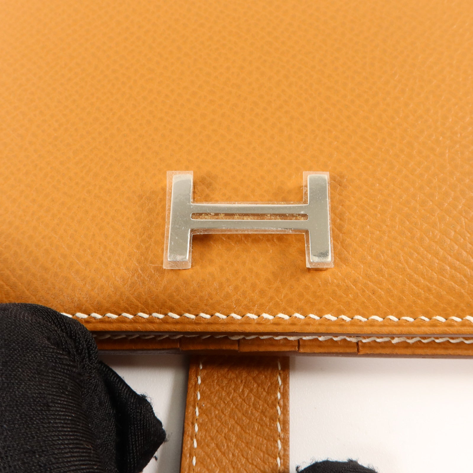 HERMES Epsom皮革Bearn Compact Wallet錢包Gold