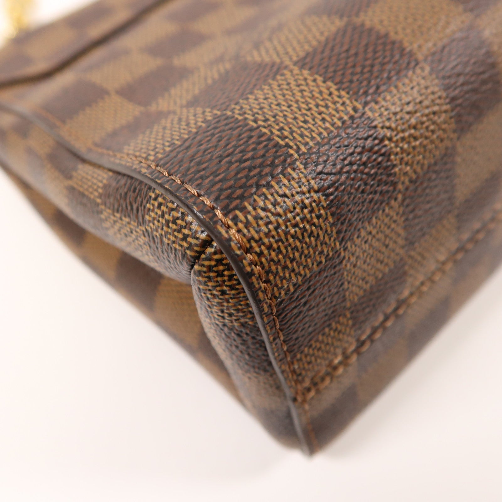 LOUIS VUITTON Damier Vavin PM金扣鏈帶肩背袋