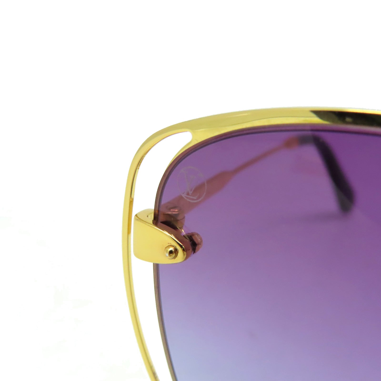 LOUIS VUITTON 【激減優惠】PVC/金屬A Nous Deux Sunglasses太陽眼鏡紫色/金色