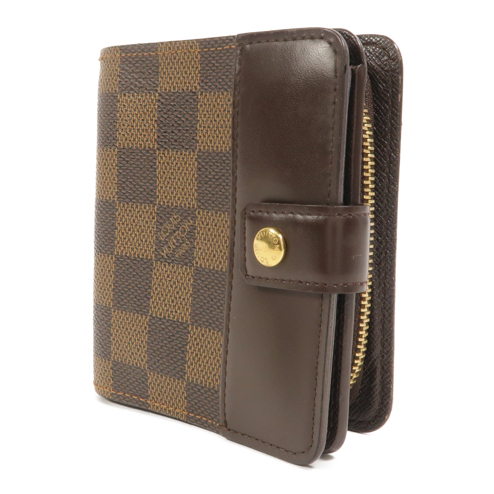 LOUIS VUITTON Damier Ebene Compact Zip Wallet錢包
