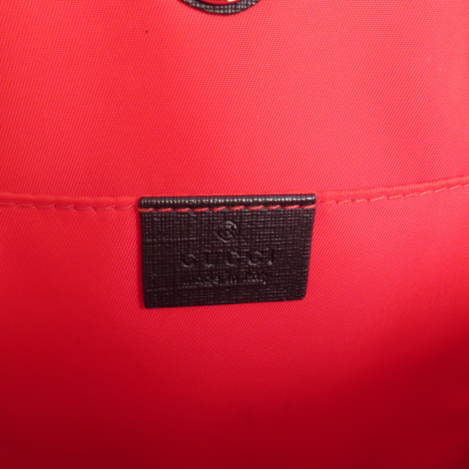 GUCCI 塗層帆布Ladybug手挽袋