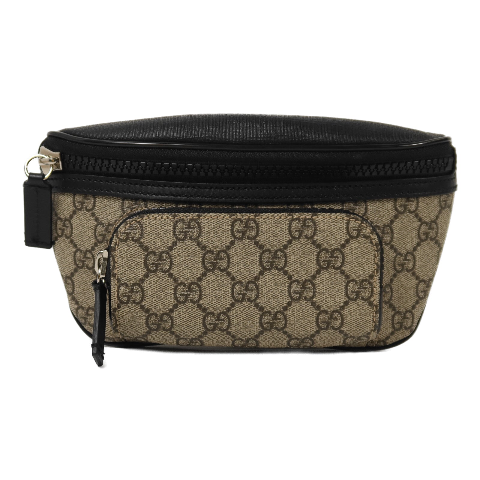 GUCCI 塗層帆布Waist Bag銀扣腰包