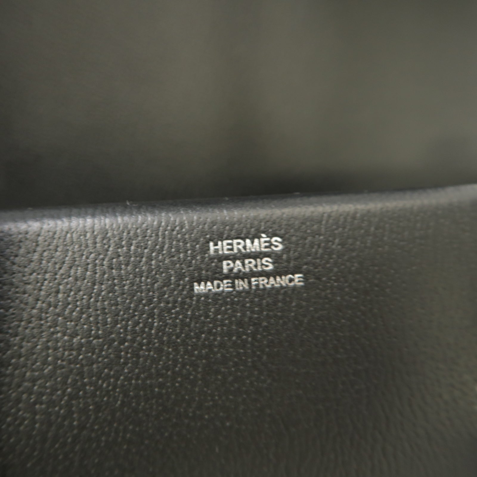 HERMES Evercolor皮革New Drag 22銀扣手挽肩背兩用袋黒色