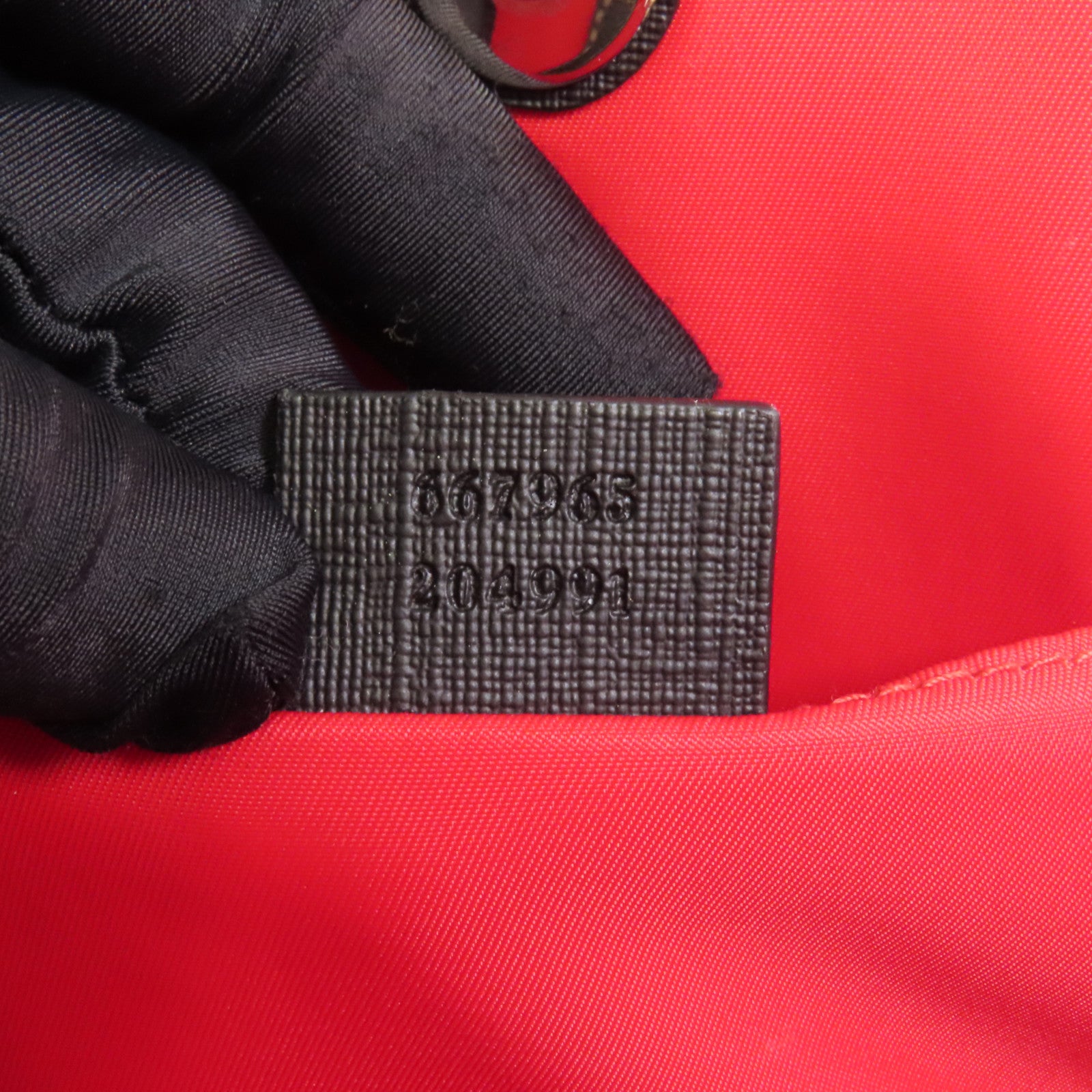 GUCCI 塗層帆布Ladybug手挽袋