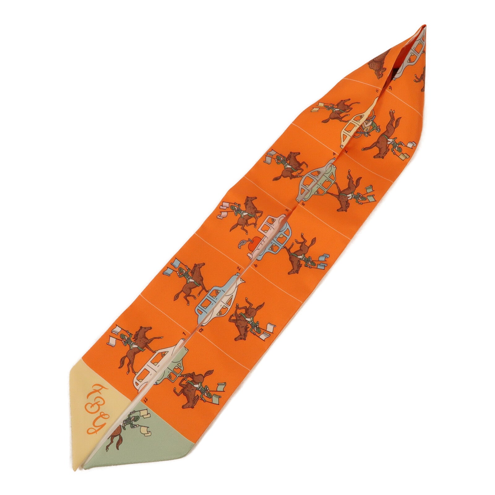 HERMES 絲質Twilly絲巾