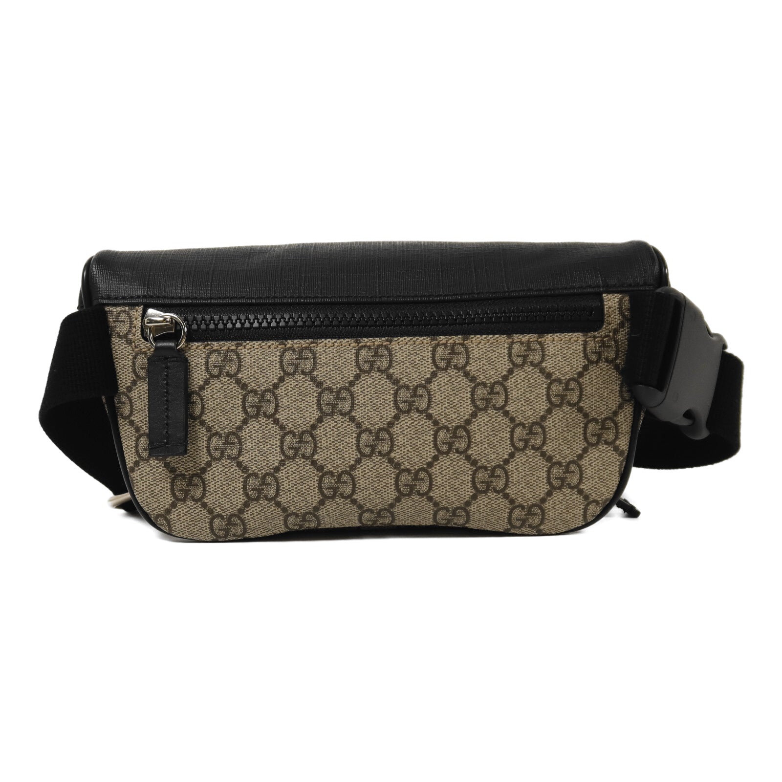 GUCCI 塗層帆布Waist Bag銀扣腰包