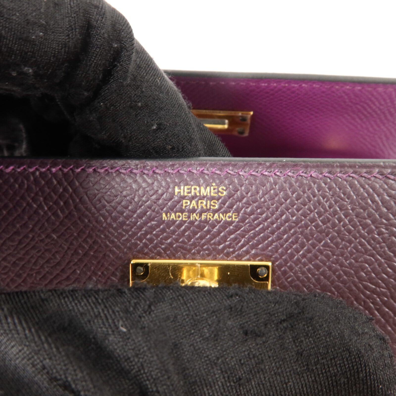 HERMES Epsom皮革Kelly Depliant Medium Wallet錢包Rouge Sellier