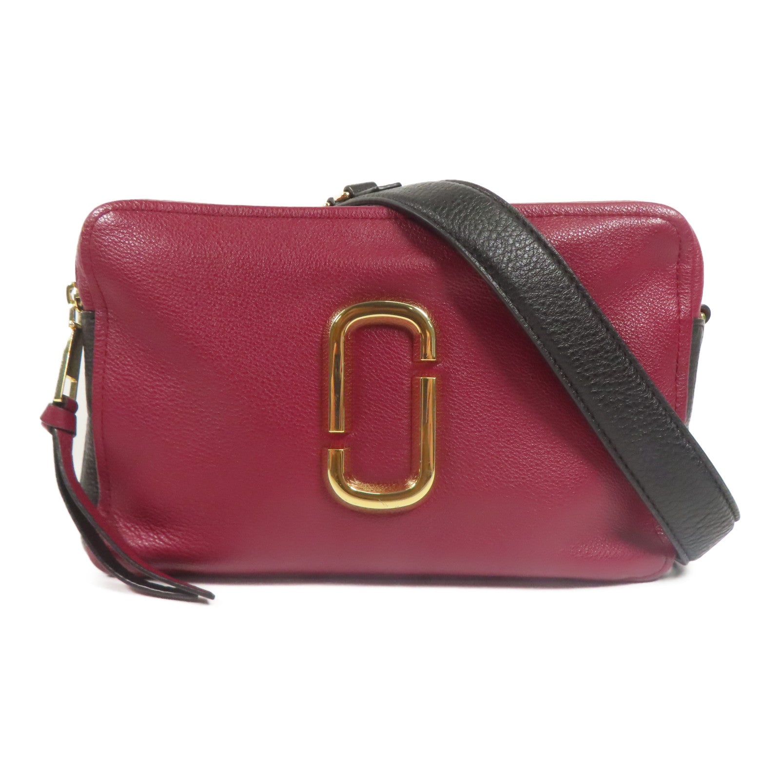 MARC JACOBS 牛皮皮革Shoudler Bag金扣肩背袋