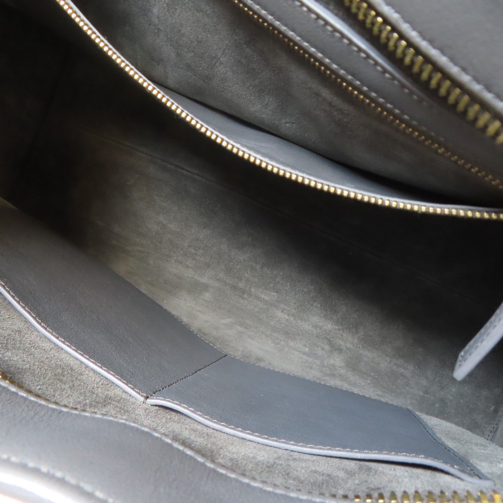 SAINT LAURENT 牛皮皮革2 Way Shoulder Bag金扣手挽肩背兩用袋灰色