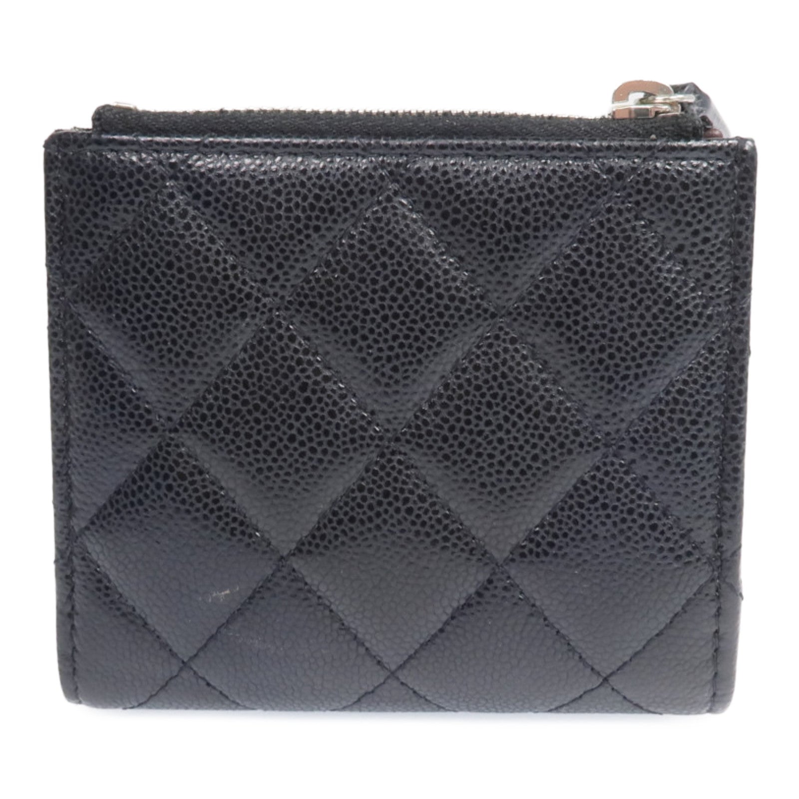 CHANEL 牛皮皮革Wallet銀扣錢包