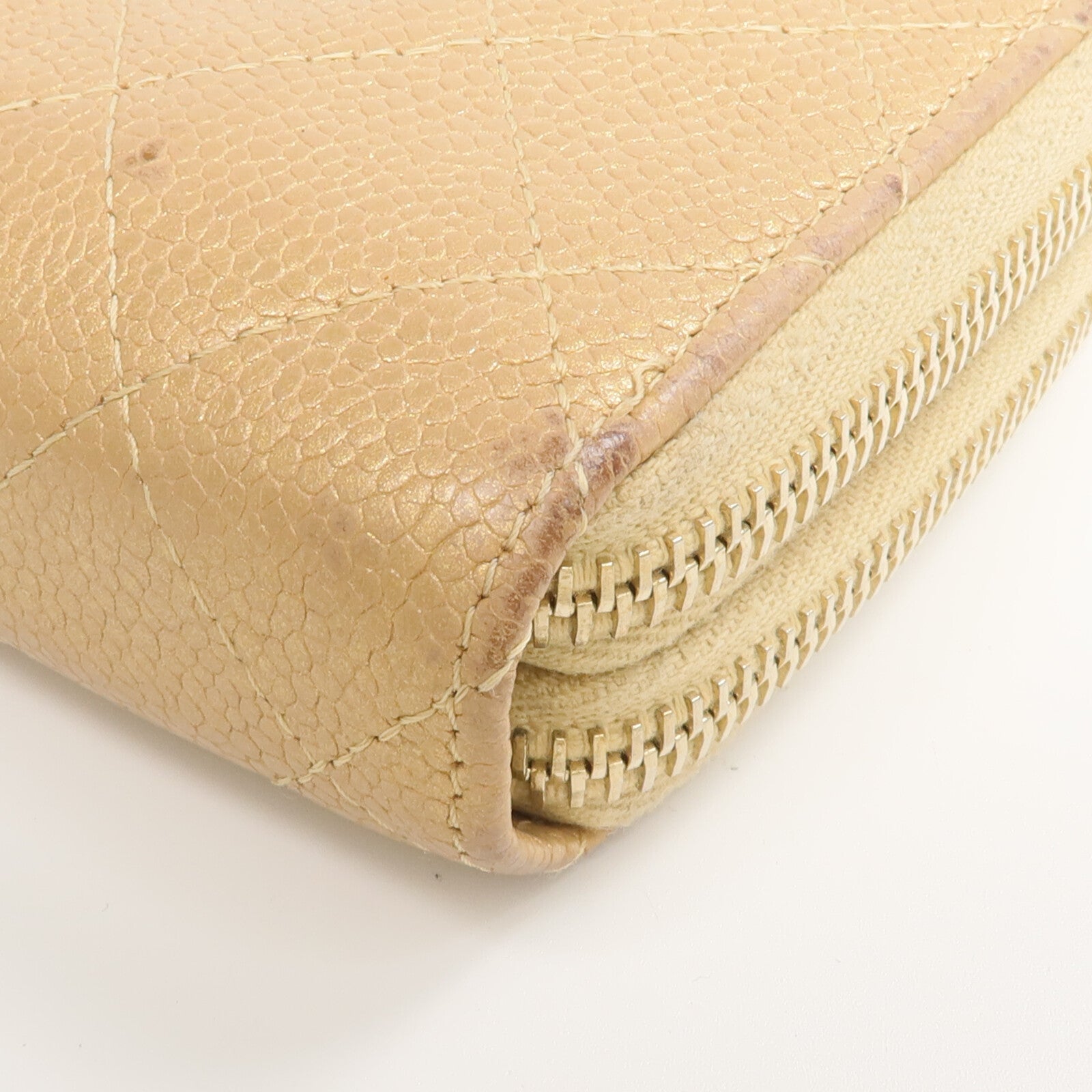 CHANEL 牛皮皮革Zipper Wallet錢包