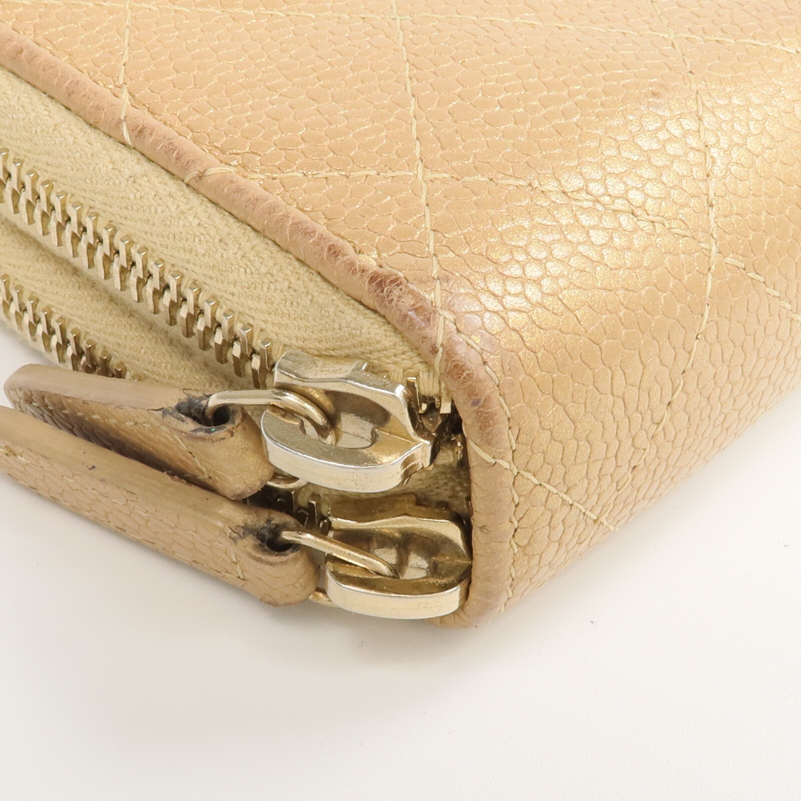 CHANEL 牛皮皮革Zipper Wallet錢包