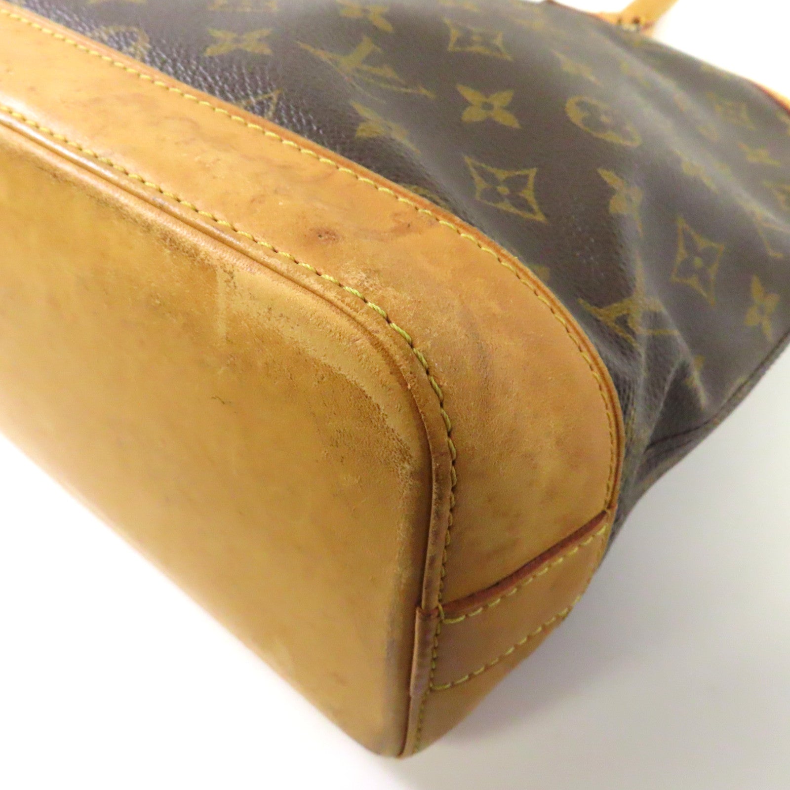 LOUIS VUITTON 【激減優惠】Monogram Lockit Horizontal金扣手挽袋啡色