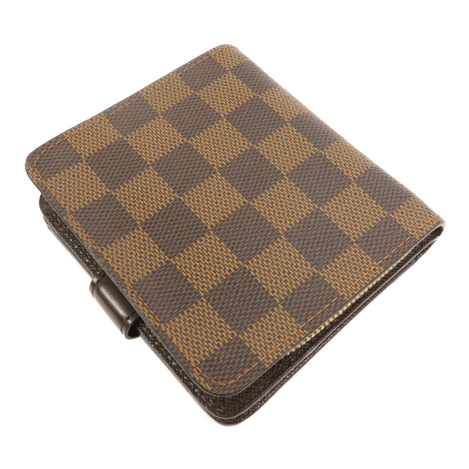 LOUIS VUITTON Damier Ebene Compact Zip Wallet錢包