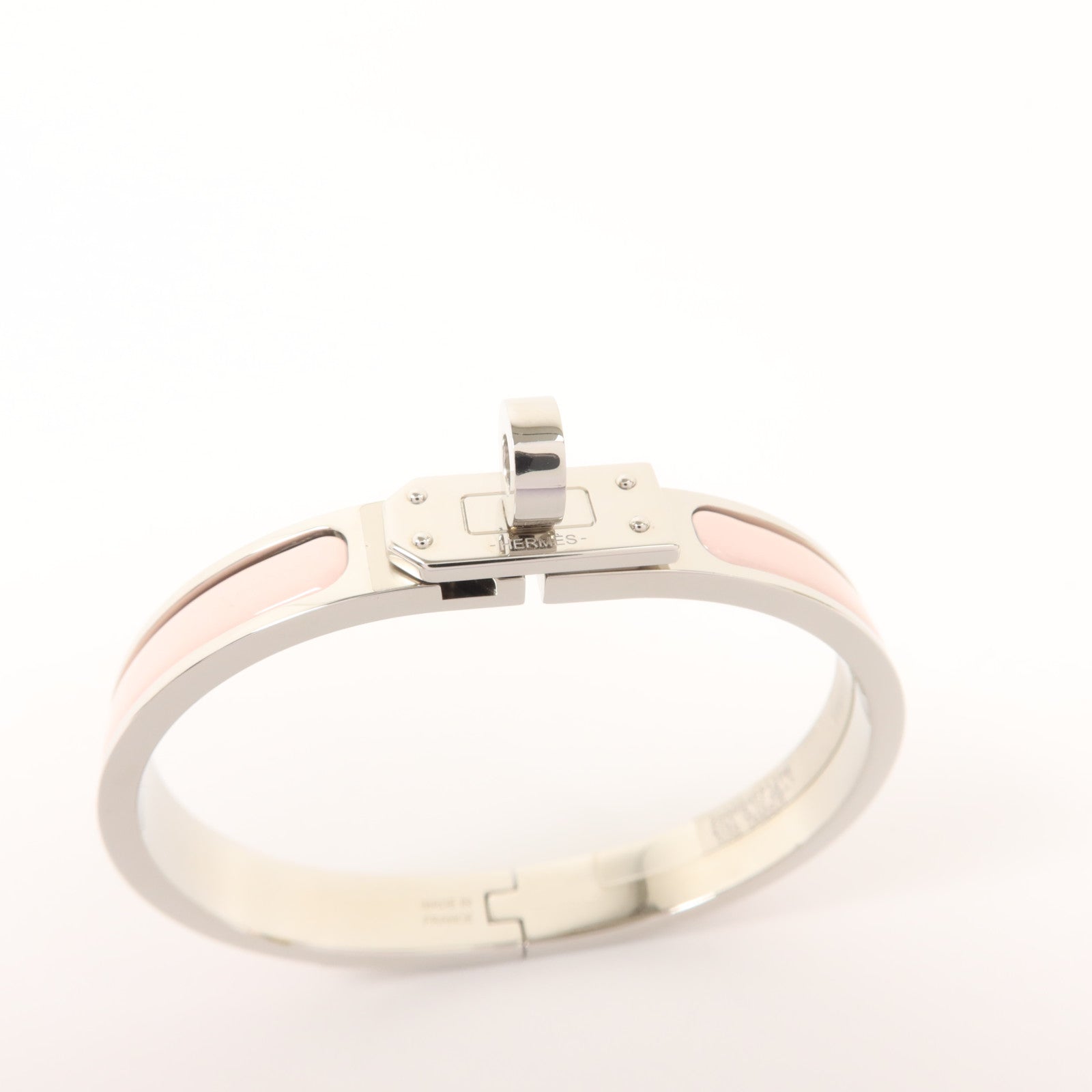HERMES 金屬/瓷漆Mini Clic Kelly Bracelet手鐲