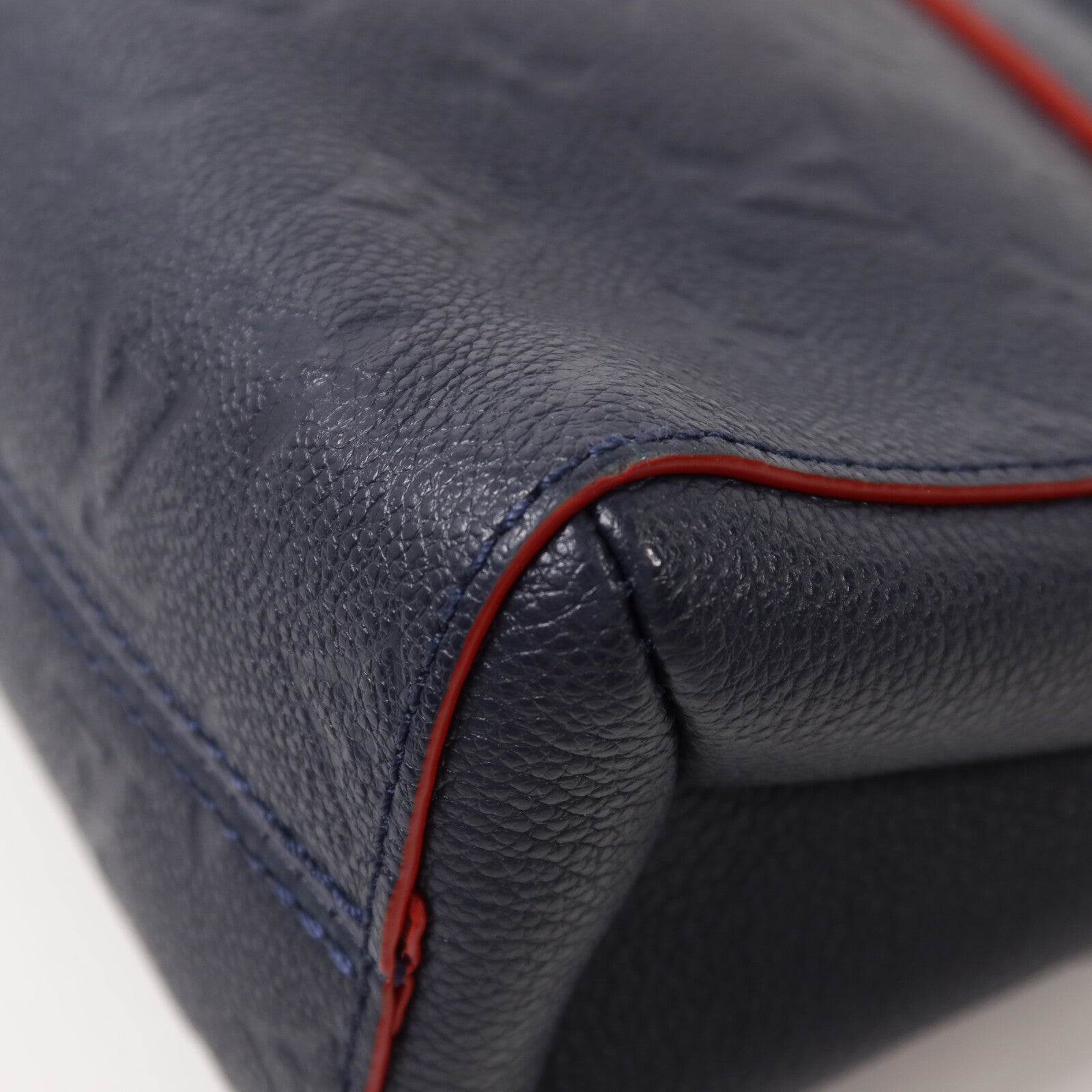 LOUIS VUITTON Monogram Empreinte Vavin PM鏈帶肩背袋深藍色