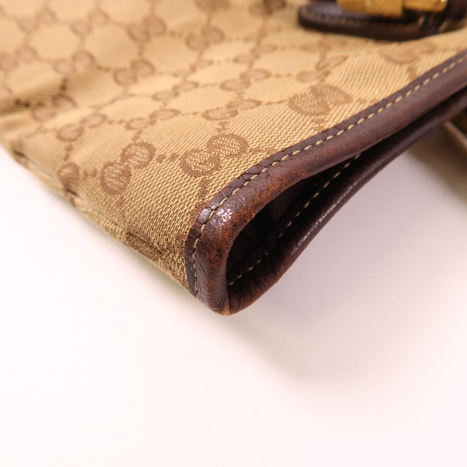 GUCCI 帆布Tote Bag金扣手挽袋