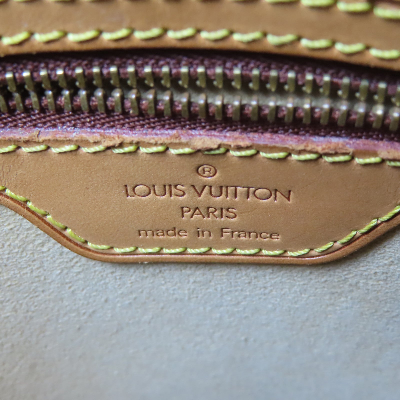 LOUIS VUITTON Monogram Looping MM金扣肩背袋啡色