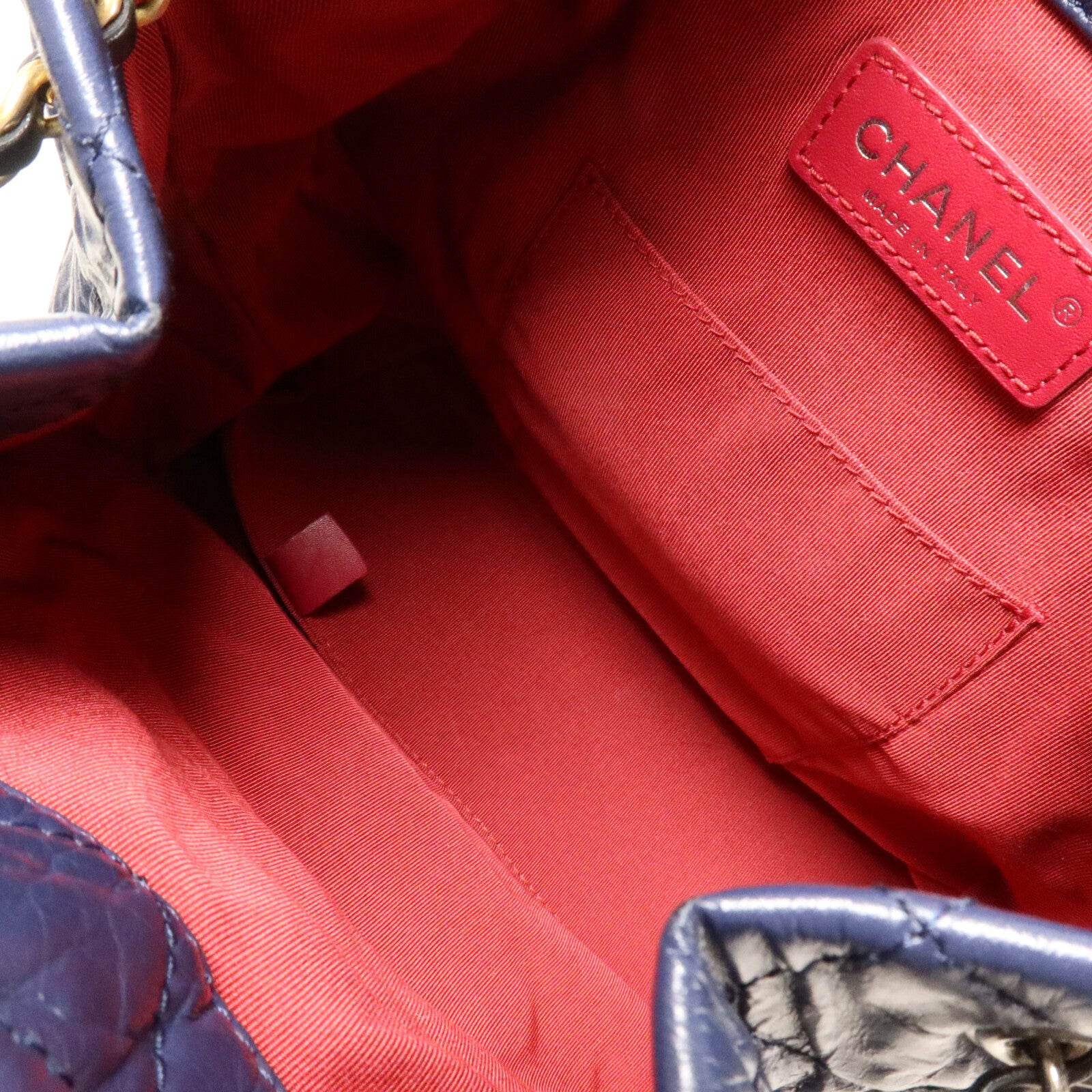 CHANEL 牛皮皮革Gabrielle Backpack鏈帶背包