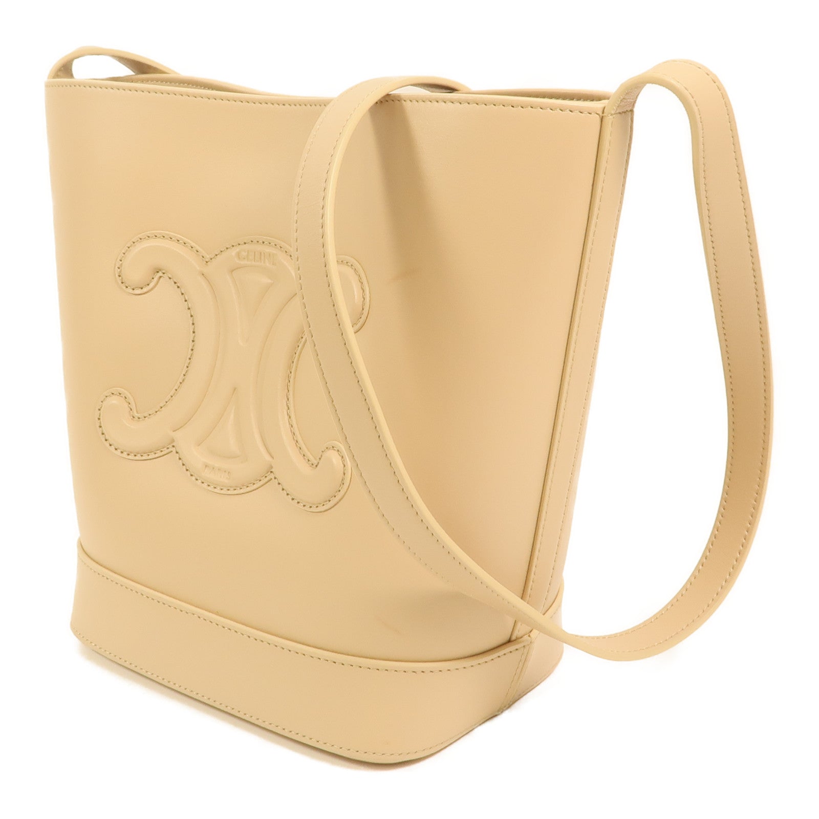 CELINE 牛皮皮革Cuir Triomphe金扣肩背袋