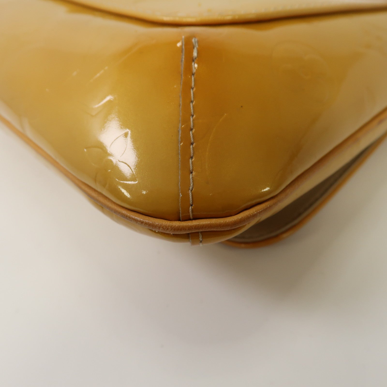 LOUIS VUITTON 【激減優惠】Monogram Vernis Thompson Street金扣肩背袋黃色