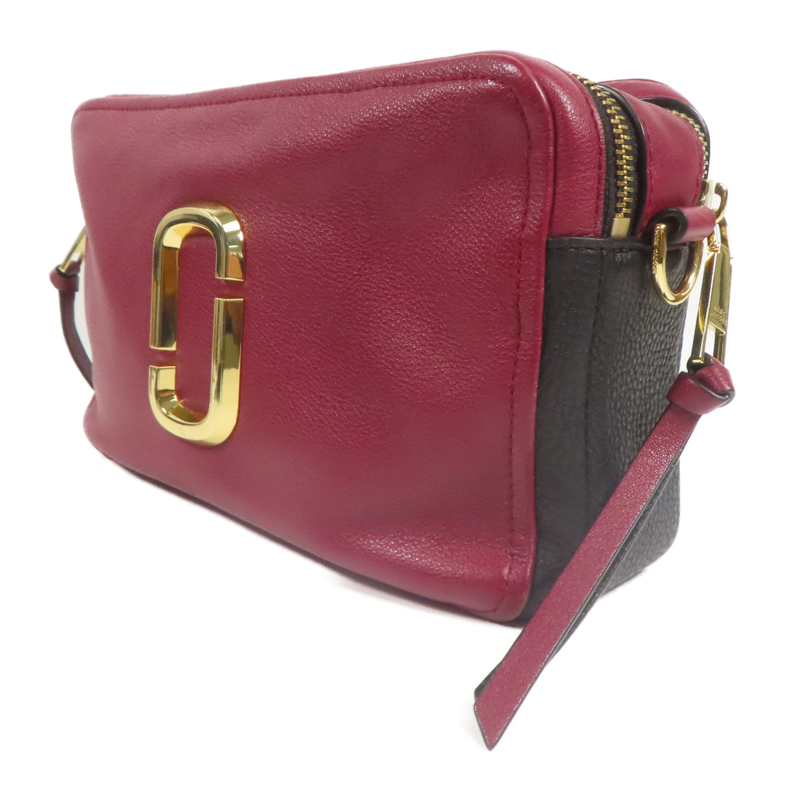 MARC JACOBS 牛皮皮革Shoudler Bag金扣肩背袋