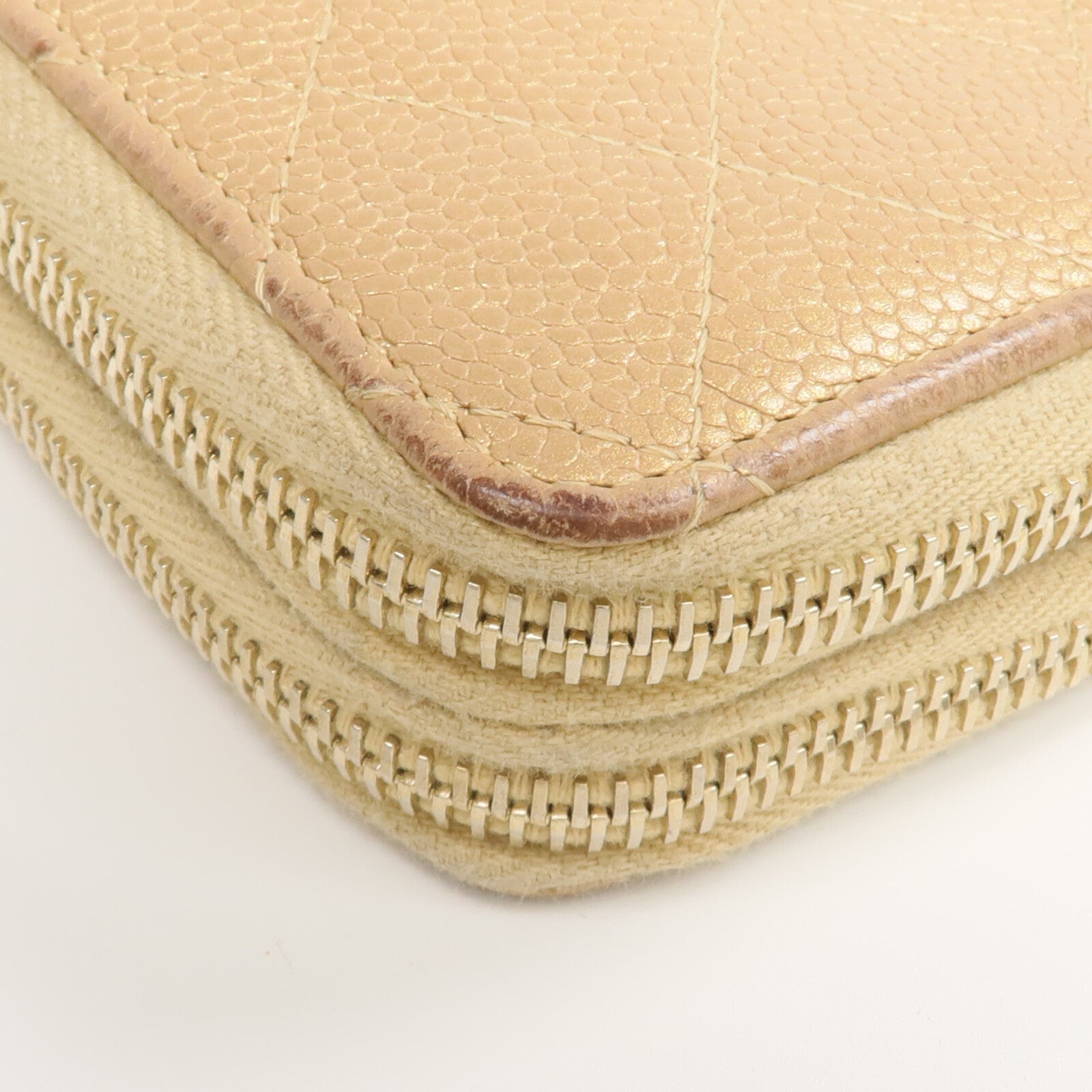 CHANEL 牛皮皮革Zipper Wallet錢包