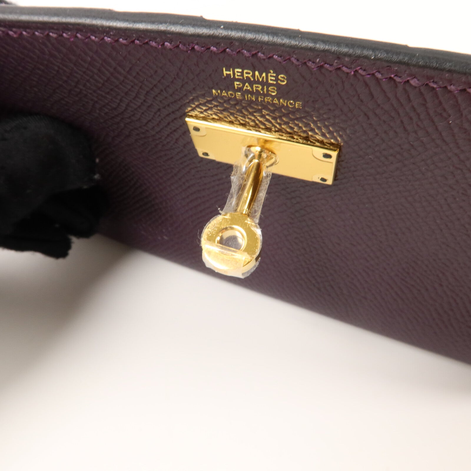 HERMES Epsom皮革Kelly Depliant Medium Wallet錢包Rouge Sellier