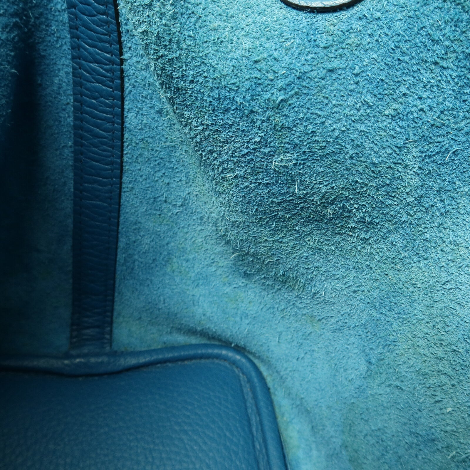 HERMES Clemence皮革Picotin PM手挽袋Blue Colvert