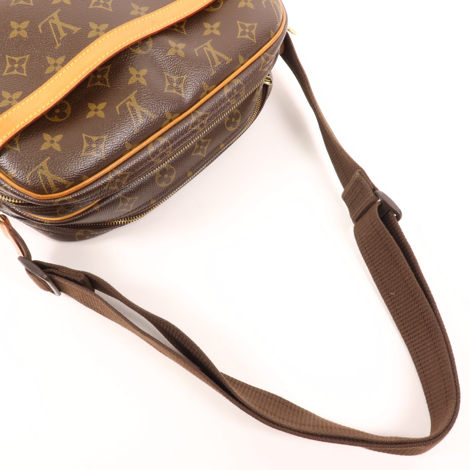 LOUIS VUITTON Monogram Reporter PM金扣肩背袋