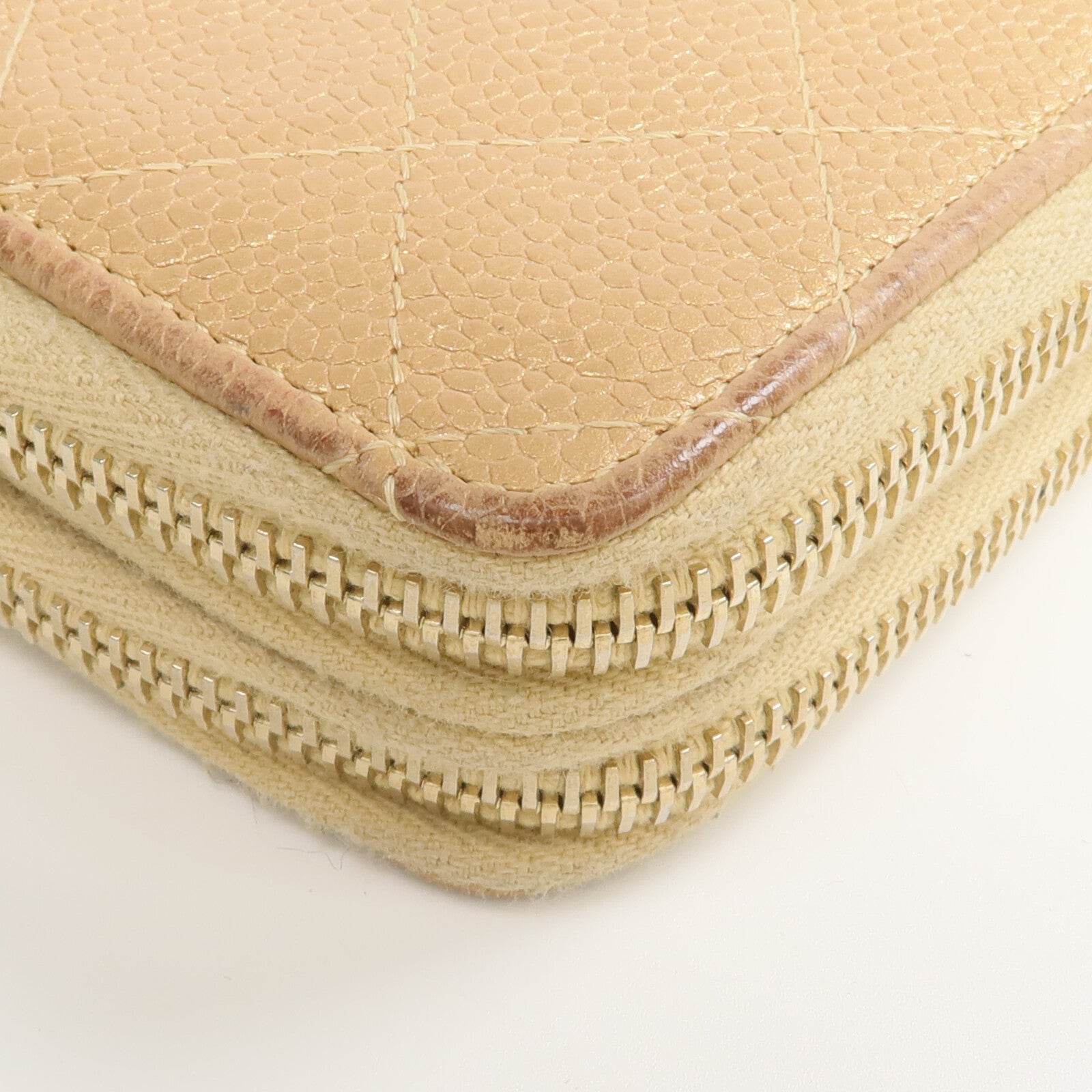 CHANEL 牛皮皮革Zipper Wallet錢包
