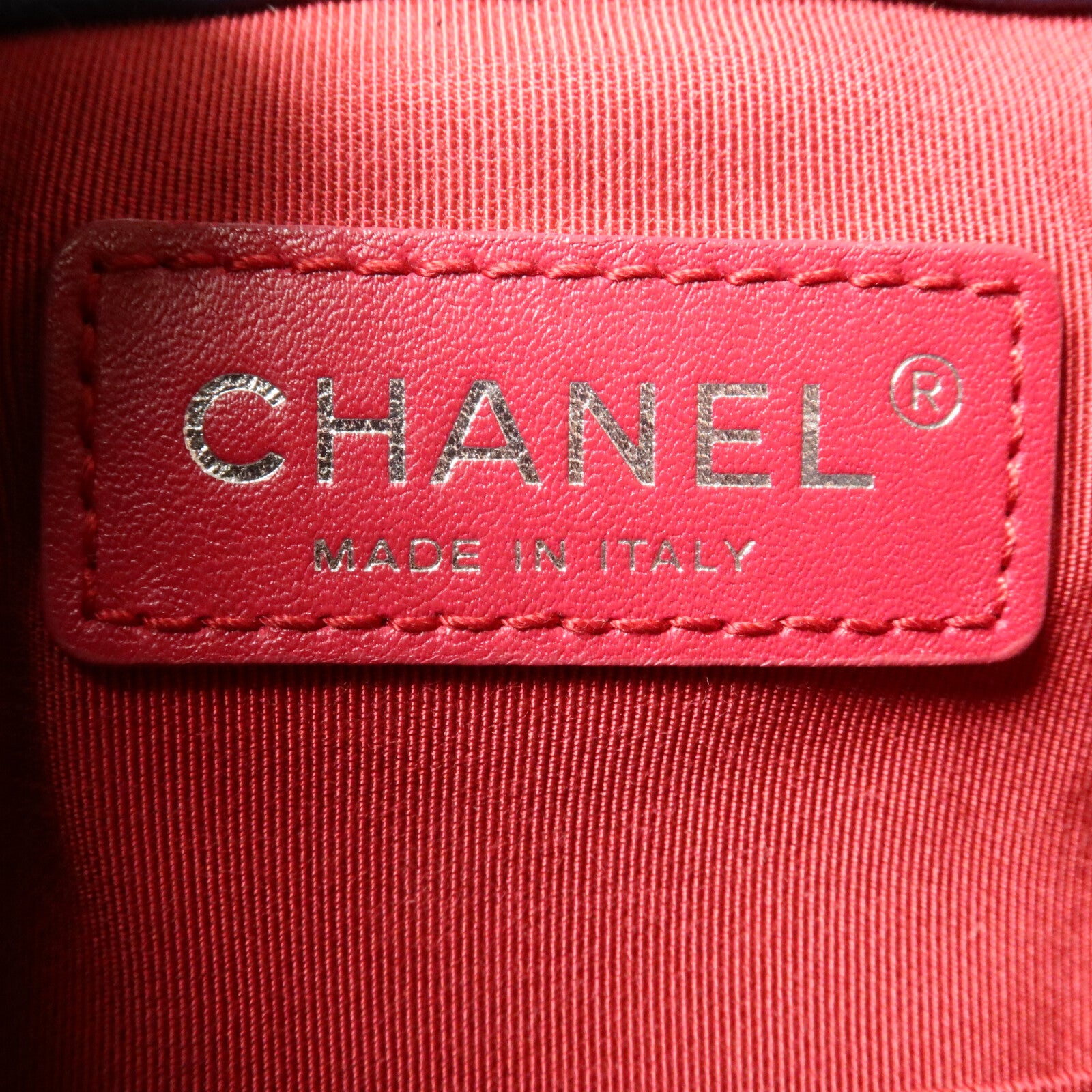 CHANEL 牛皮皮革Gabrielle Backpack鏈帶背包