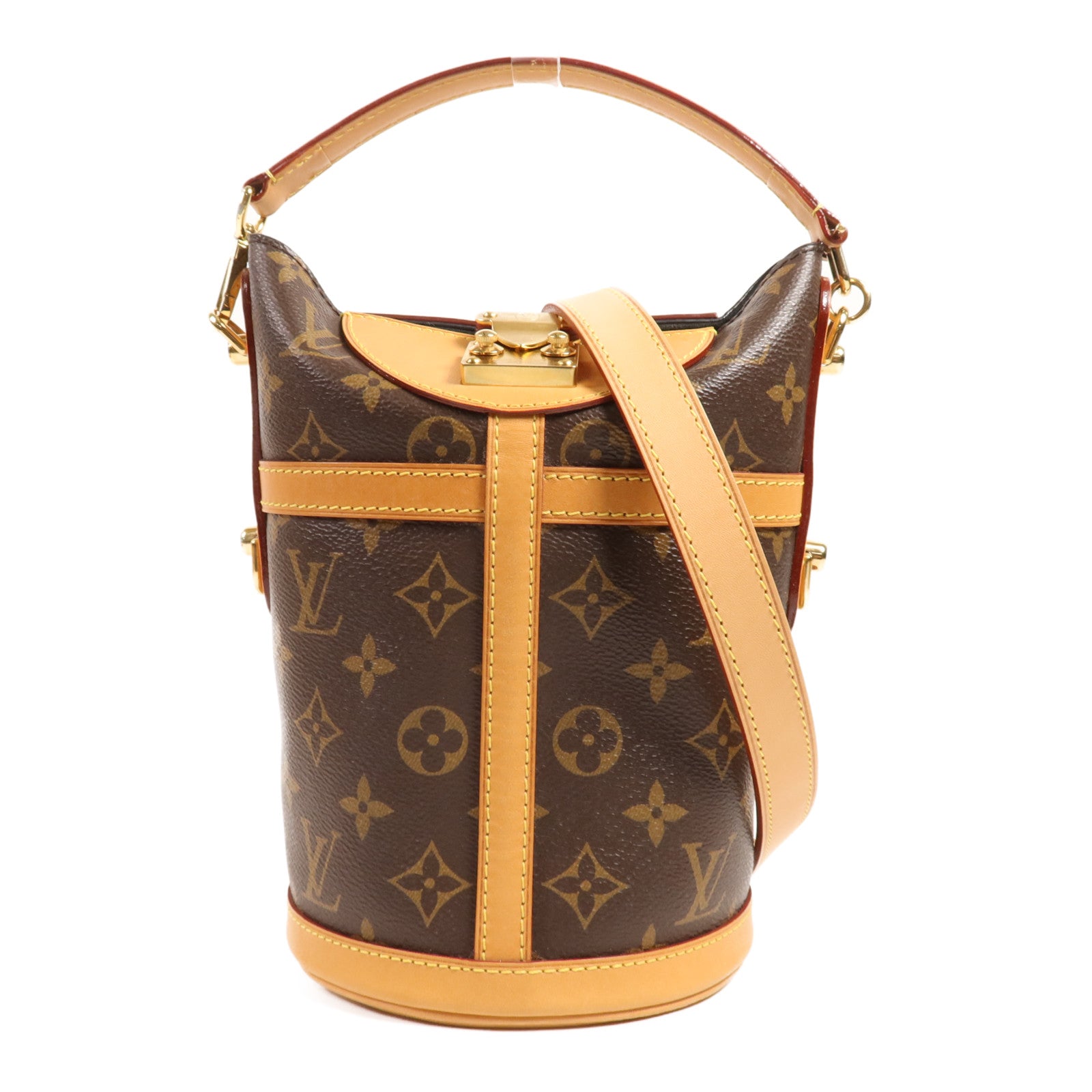 LOUIS VUITTON Monogram Duffle金扣手挽肩背兩用袋