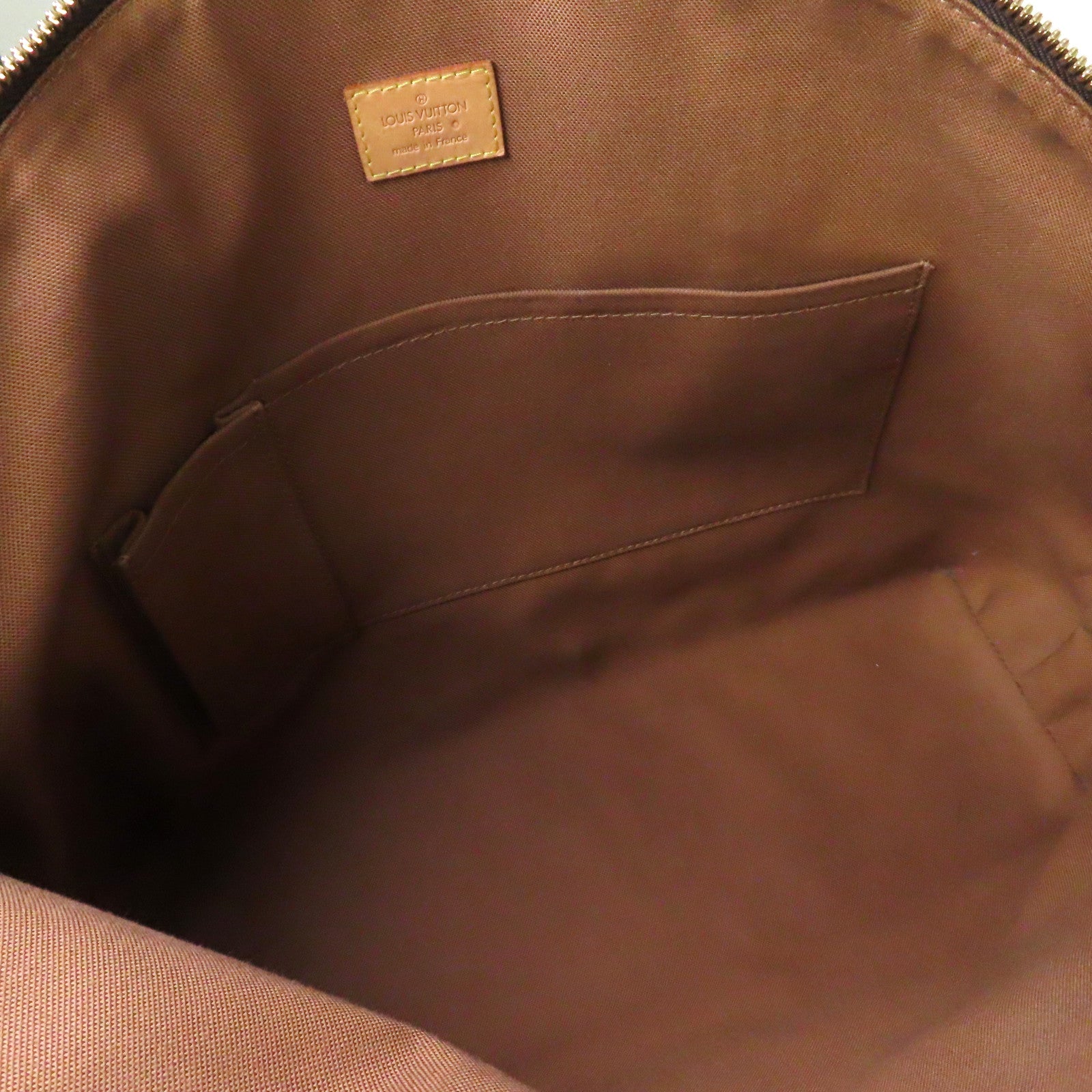 LOUIS VUITTON 【激減優惠】Monogram Lockit Horizontal金扣手挽袋啡色